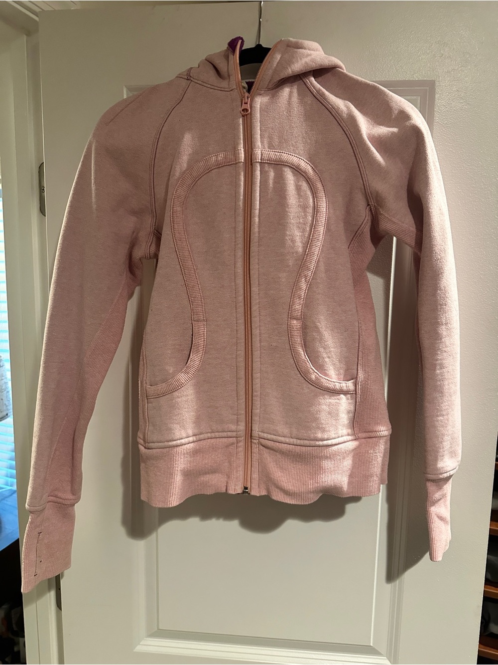 lululemon athletica Pink and Purple Scuba Hoodie long